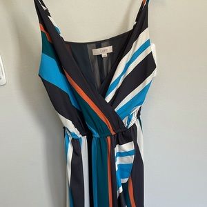 Summer multi striped dress